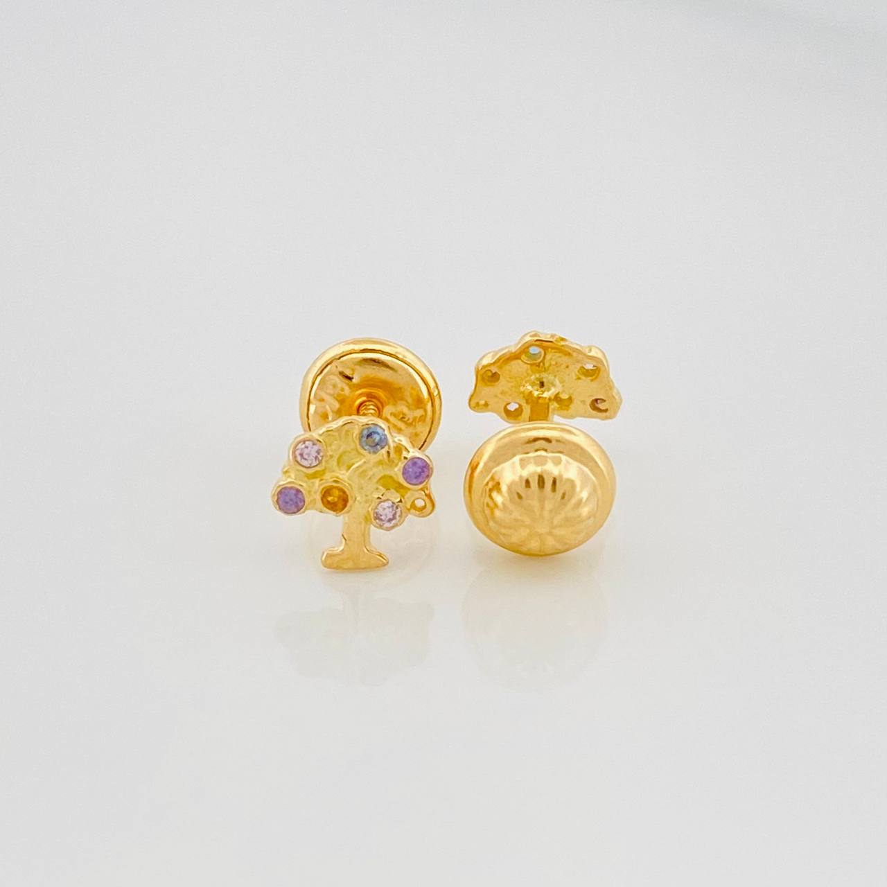 Topos Árbol 0.85 g / in / 6 mm Oro Amarillo 18K