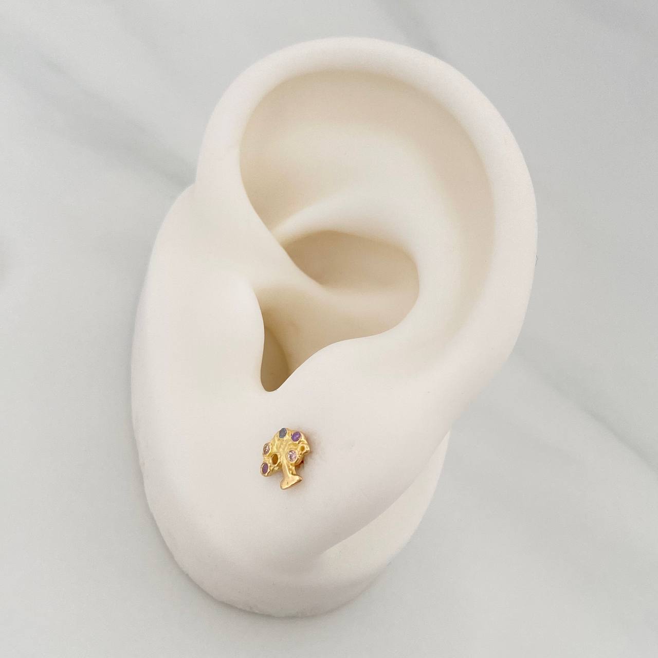 Topos Árbol 0.85 g / in / 6 mm Oro Amarillo 18K