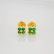 Clover Stud Earrings 1.1 g / in / 5.3 mm Yellow Gold 18K
