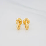 Stud Earrings Tear 0.6 g / in / 3 mm Yellow Gold 18K