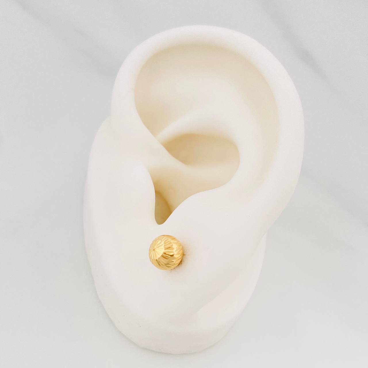 Topos Bola 0.8 g / in / 6 mm Oro Amarillo 18K