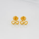 Stud Earrings Infinite 0.8 g / in / 5.8 mm Yellow Gold 18K