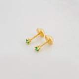 Topos Cuatro Garras 0.5 g / in / 2.2 mm Oro Amarillo 18K