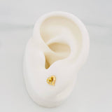 Topos Silueta Corazón 0.85 g / in / 5.8 mm Oro Amarillo 18K