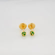 Stud Earrings Bead Golden 0.75 g / in / 3.5 mm Yellow Gold 18K