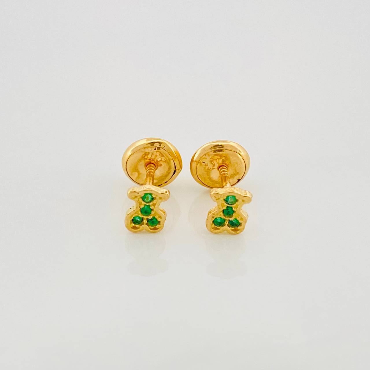 Stud Earrings Bear Ts 0.65 g / in / 4.69 mm Yellow Gold 18K