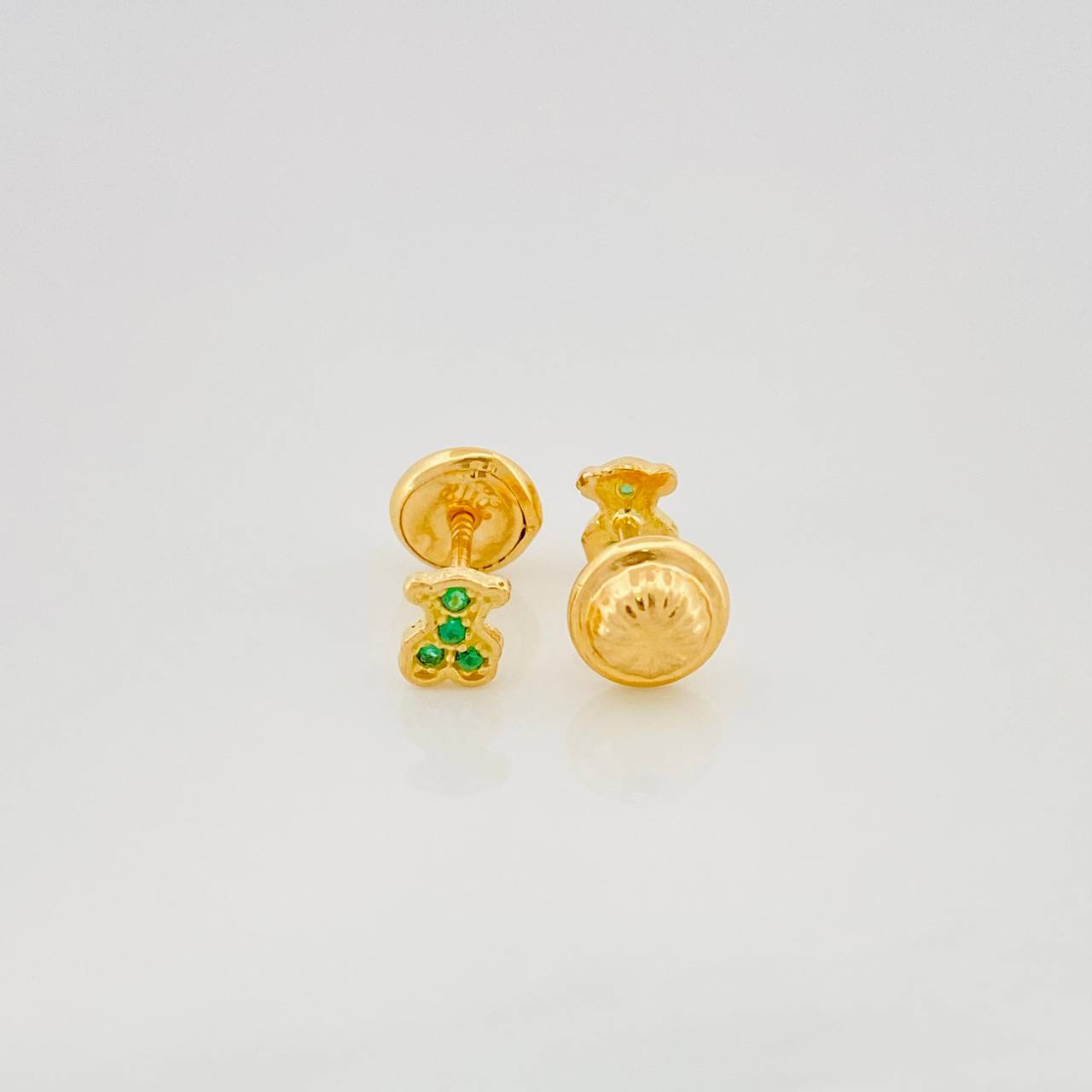 Stud Earrings Bear Ts 0.65 g / in / 4.69 mm Yellow Gold 18K