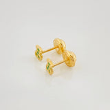 Stud Earrings Bear Ts 0.65 g / in / 4.69 mm Yellow Gold 18K