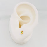 Stud Earrings Bear Ts 0.65 g / in / 4.69 mm Yellow Gold 18K