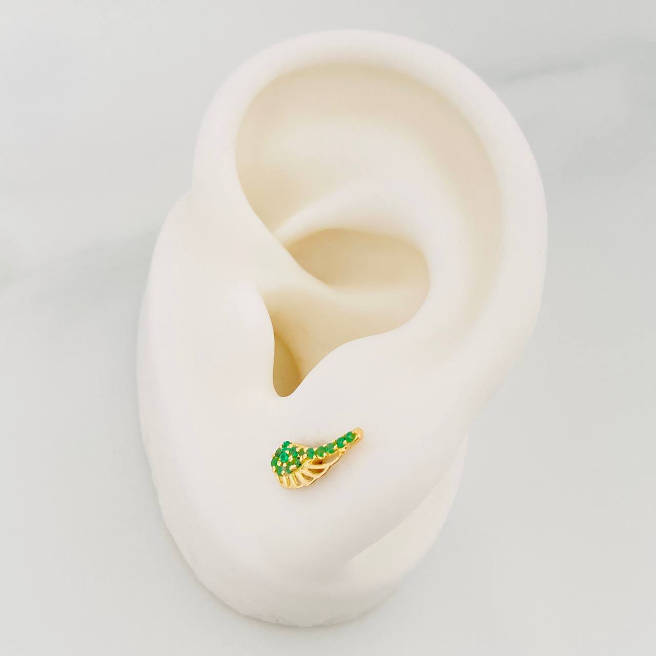 Topos Alas 0.8 g / in / 4.8 mm Oro Amarillo 18K