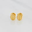 Stud Earrings Miraculous Virgin 0.65 g / in / 5.3 mm Yellow Gold 18K