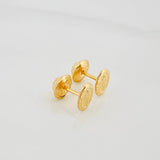 Stud Earrings Miraculous Virgin 0.65 g / in / 5.3 mm Yellow Gold 18K