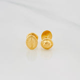 Stud Earrings Miraculous Virgin 0.65 g / in / 5.3 mm Yellow Gold 18K
