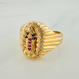 Our Lady of Guadalupe Ring 4.65 g / Size 7 3/4 Yellow Gold 18K