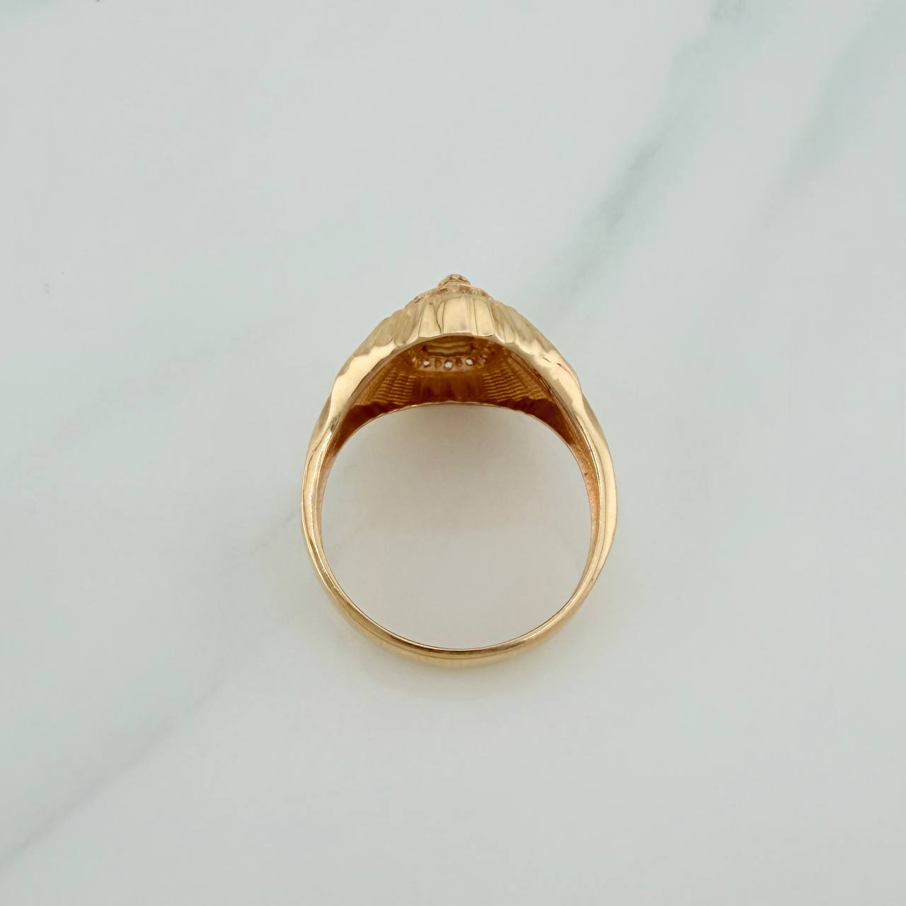 Our Lady of Guadalupe Ring 4.65 g / Size 7 3/4 Yellow Gold 18K
