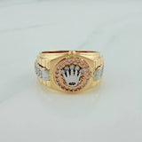 Belt Crown Ring 8.15gr / T9 3/4 / Three Golds 18K %