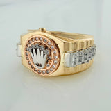 Belt Crown Ring 8.15gr / T9 3/4 / Three Golds 18K %