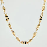 Cadena Rustica Templaria 3x1 12.5gr / 24 1/2 in / 4mm Oro Amarillo 18K