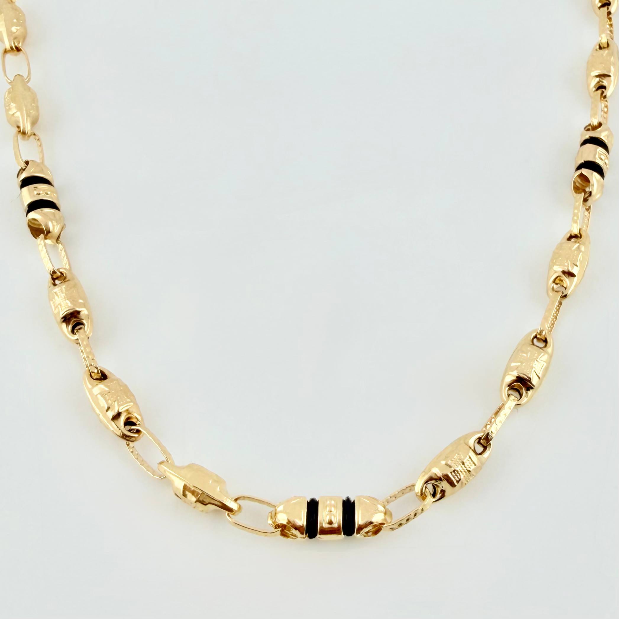 Cadena Rustica Templaria 3x1 12.75gr / 24 1/2 in / 4mm Oro Amarillo 18K