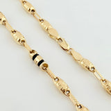 Cadena Rustica Templaria 3x1 12.4gr / 24 1/2 in / 4mm Oro Amarillo 18K