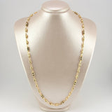 Cadena Rustica Templaria 3x1 12.4gr / 24 1/2 in / 4mm Oro Amarillo 18K