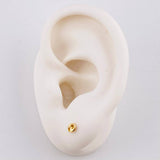 Diamond Cut Stud Earrings 0.6g / in / 4.6mm Yellow Gold 18K