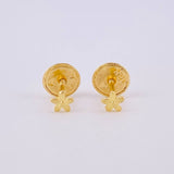 Stud Earrings Starfish 0.4gr / 3.3mm Yellow 18K Gold ©