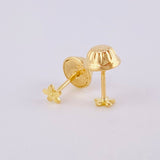 Stud Earrings Starfish 0.4gr / 3.3mm Yellow 18K Gold ©