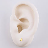 Stud Earrings Starfish 0.4gr / 3.3mm Yellow 18K Gold ©