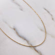 Cadena Militar 2.55gr / 60cm / 0.7mm Diamantada Oro Amarillo +3 18K &