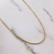 Military Chain 5.4gr / 60cm / 1mm Diamond Cut Yellow Gold +3 18K &
