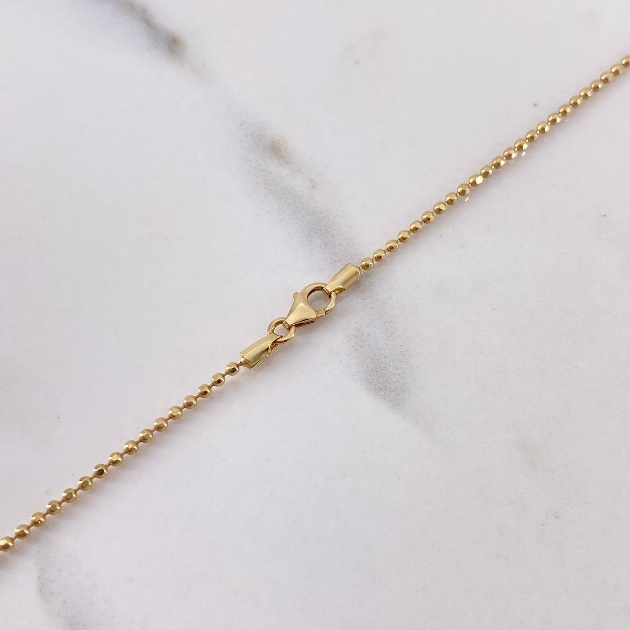 Military Chain 5.4gr / 60cm / 1mm Diamond Cut Yellow Gold +3 18K &