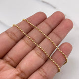 Military Chain 5.4gr / 60cm / 1mm Diamond Cut Yellow Gold +3 18K &