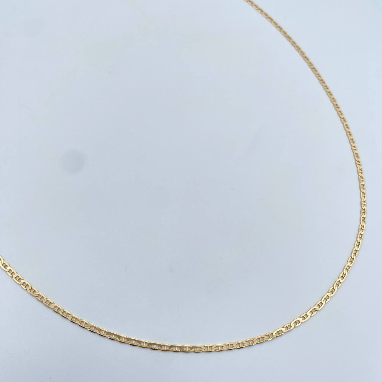 Flat Mariner Chain 4.1gr / 50cm / 1.7mm Yellow Gold +3 18K &