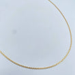 Flat Mariner Chain 4.1gr / 50cm / 1.7mm Yellow Gold +3 18K &