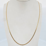 Flat Mariner Chain 4.1gr / 50cm / 1.7mm Yellow Gold +3 18K &