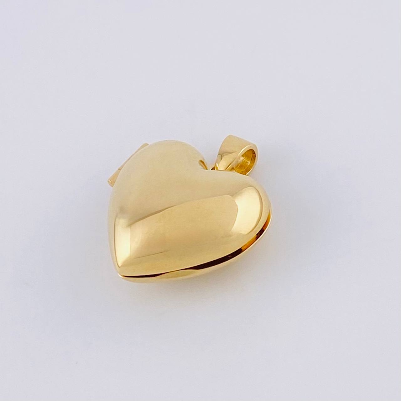 Dije Relicario Corazón 2.65g / 3/4 in Oro Amarillo 18K