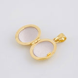 Dije Relicario Ovalo 2.15g / 3/4 in Oro Amarillo 18K