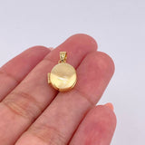 Dije Relicario Ovalo 2.15g / 3/4 in Oro Amarillo 18K