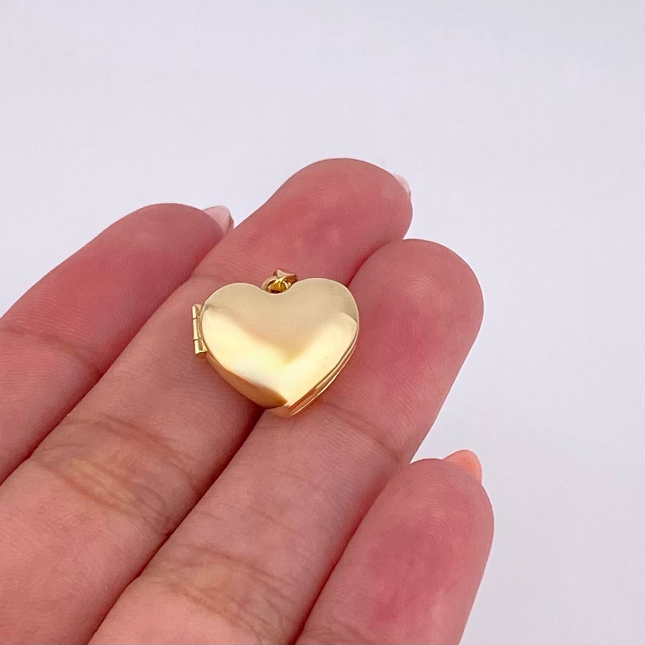Dije Relicario Corazón 2.65g / 3/4 in Oro Amarillo 18K