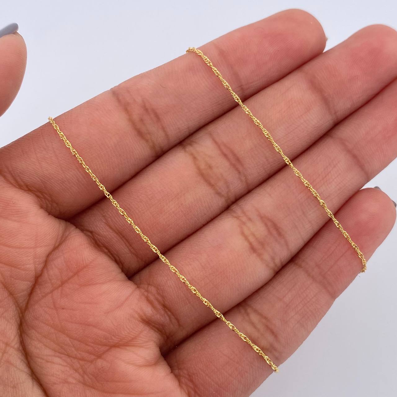 Singapore Chain 1.05gr / 50cm (19.7in) / +3 18K Gold $