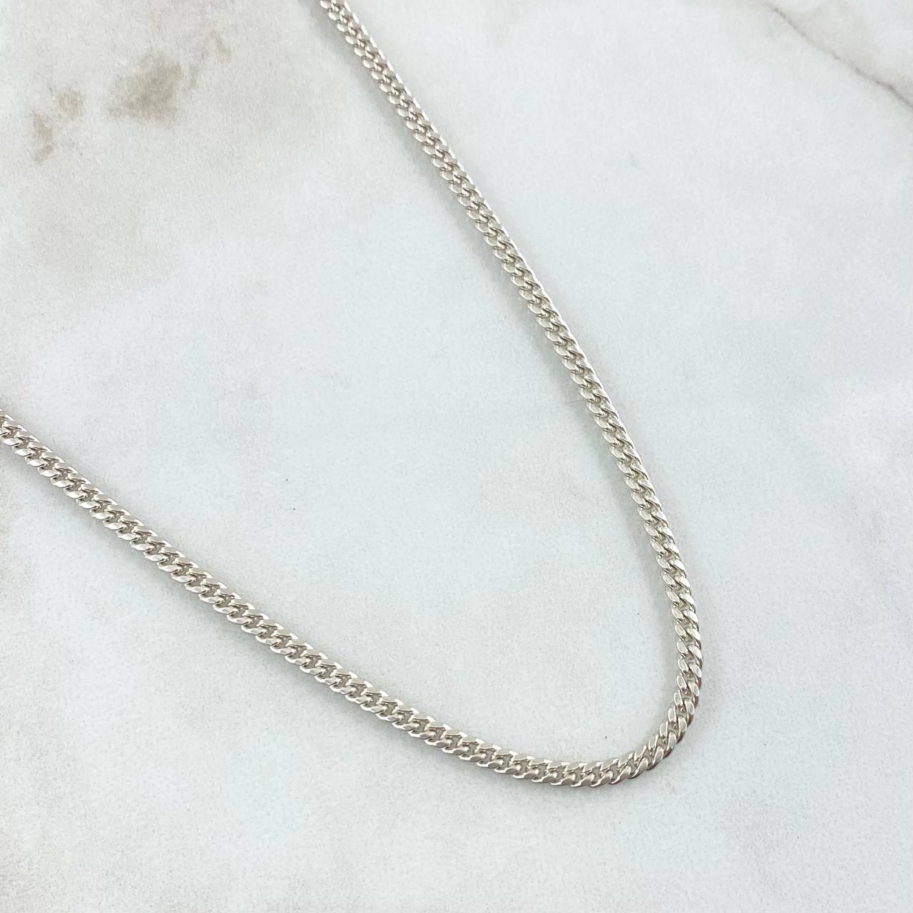 Cadena Cubana 14.25gr / 70cm / 2.7mm Joya Plata 925 *