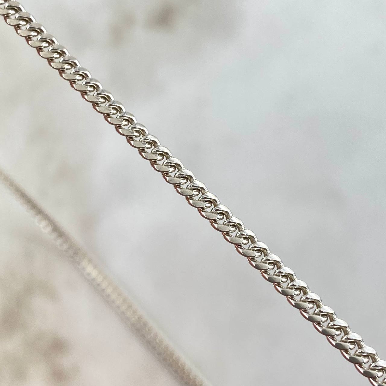 Cadena Cubana 14.05gr / 70cm / 2.7mm Joya Plata 925*
