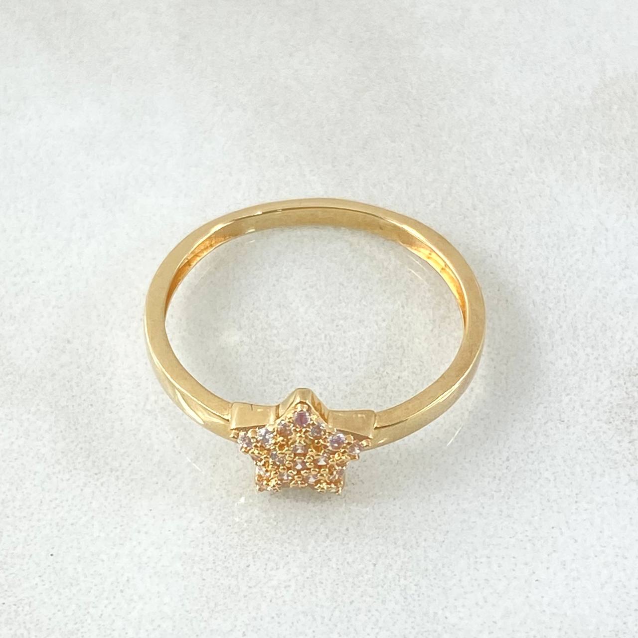 Star Ring 1.8gr / Size 7 1/2 / 18K Gold ©