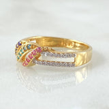 Interlaced Rail Ring 2.7gr / Size 7 1/2 / 18K Gold ©