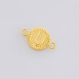 Charm Letter U Framed Border 0.55g / 3/4 in 18K Yellow Gold