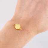 Charm Letter U Framed Border 0.55g / 3/4 in 18K Yellow Gold