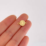 Herraje Letra I Marco Bordeado 0.55g / 3/4 in Oro Amarillo 18K