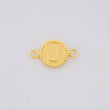 Herraje Letra U Doble Textura 0.6g / 3/4 in Oro Amarillo 18K