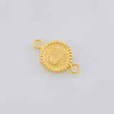 Herraje Letra U Doble Textura 0.6g / 3/4 in Oro Amarillo 18K
